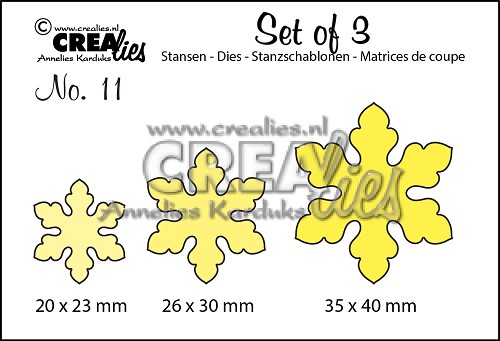 Set of 3 stansen no. 11, Bloemen 7