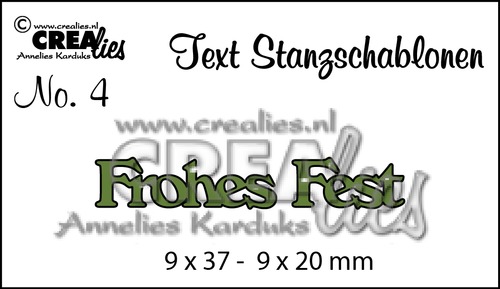 Text Stanzschablone no. 4 Frohes Fest