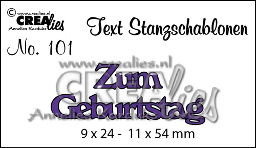 Text Stanzschablone no. 101 Zum Geburtstag