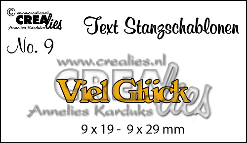 Text Stanzschablone no. 09 Viel Glück