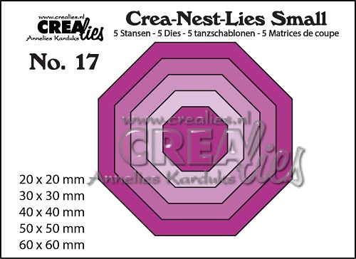 Crea-Nest-Lies Small stansen no. 17, 5x achthoek