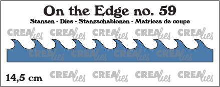 On the Edge stans no. 59, Puntige golven 14,5 cm