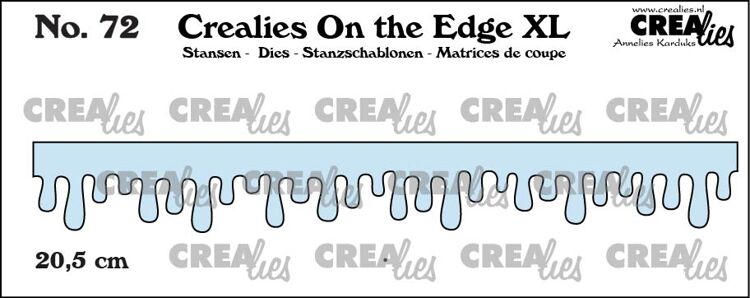 On the Edge XL stans no. 72; IJspegels, druipende honing en glazuur groot