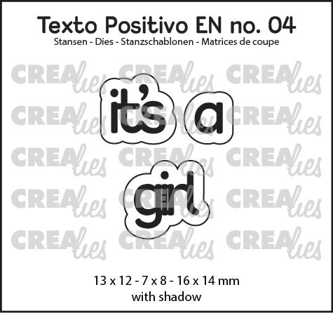 Texto Positivo stansen no. 04, it's a girl