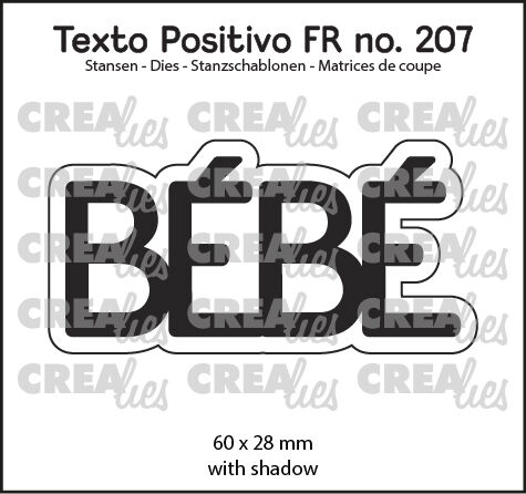 Texto Positivo Matrice de coupe no. 207, BÉBÉ