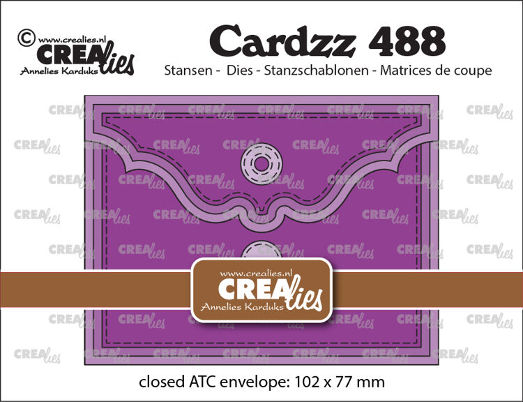 Cardzz stansen no. 488, ATC envelop horizontaal