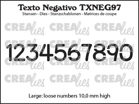 Texto Negativo stansen no. 97, Cijfers Groot
