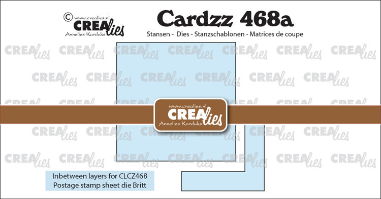 Cardzz stansen no. 466, Postzegelvel Zoey (rechthoek met ovaal