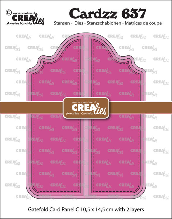 Cardzz stansen no. 637, Gatefold card Paneel C