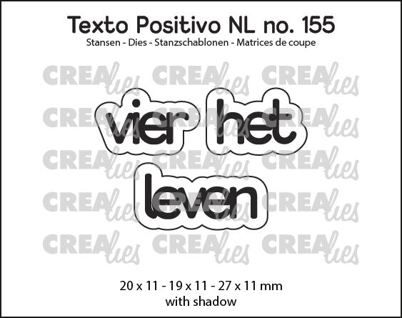 Texto Positivo stansen no. 155, vier het leven